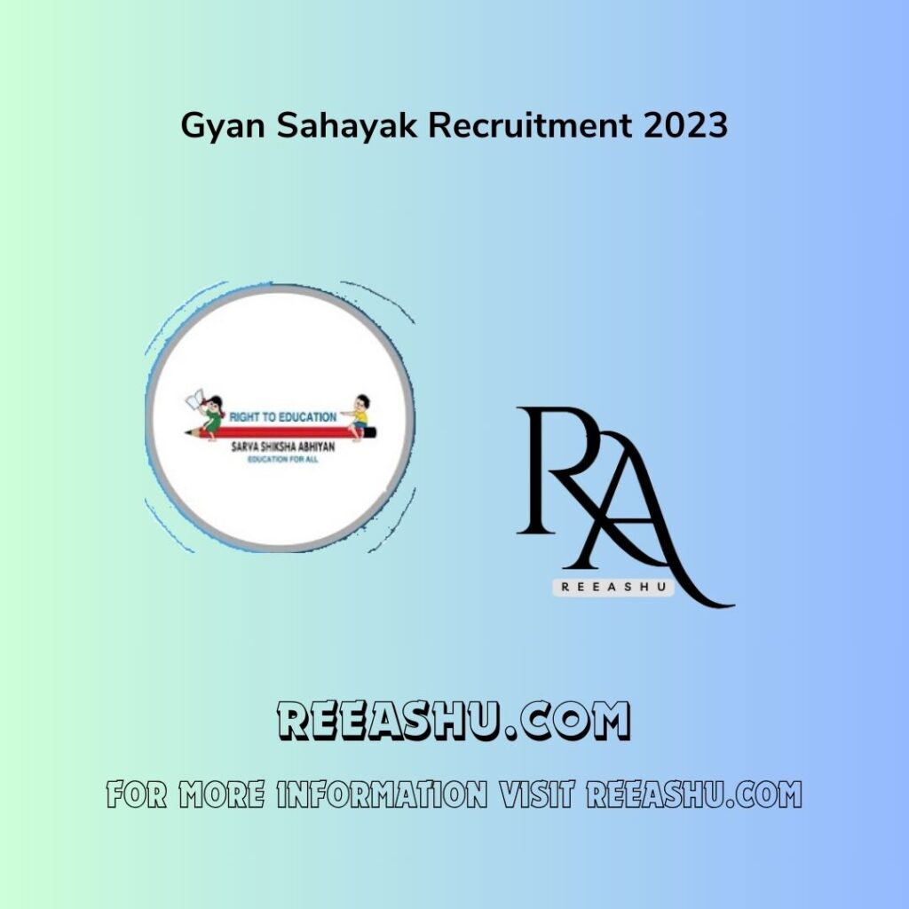 Online Application for Gyan Sahayak (Higher Secondary) Recruitment 2023
