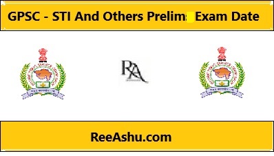 GPSC STI And Other Prelims Exam Date 2024